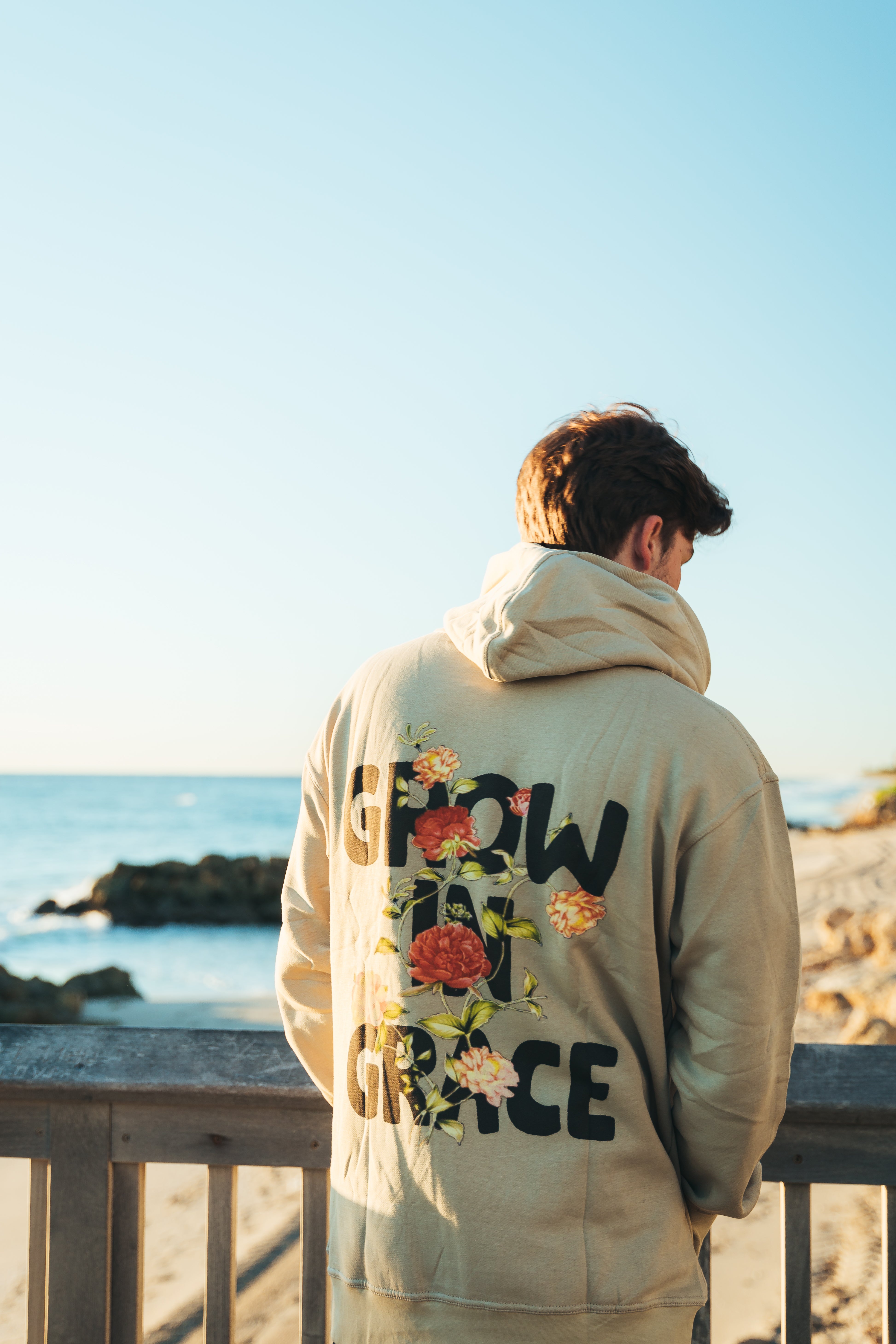 Grow In Grace Brown Hoodie