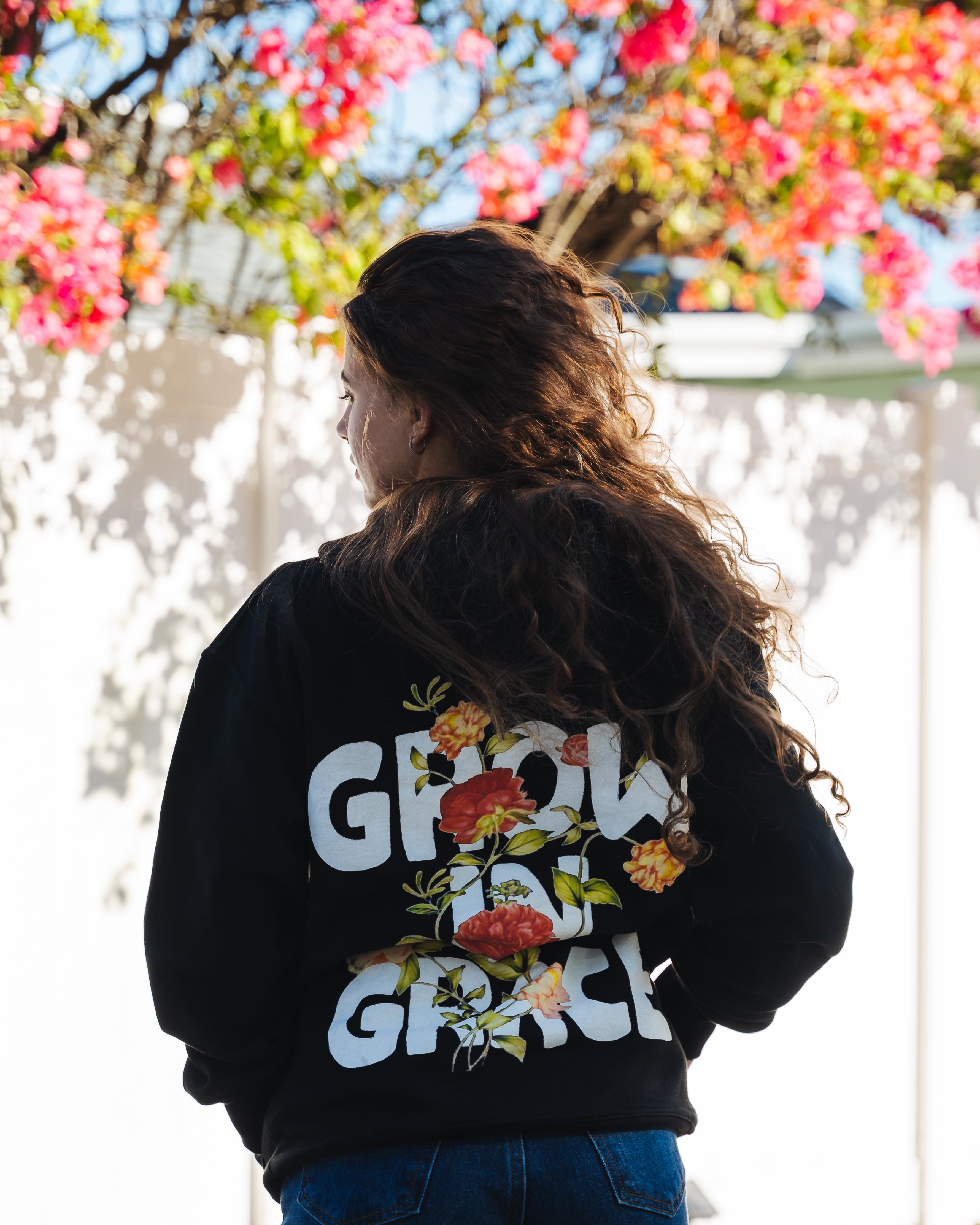 Grow In Grace Black Hoodie
