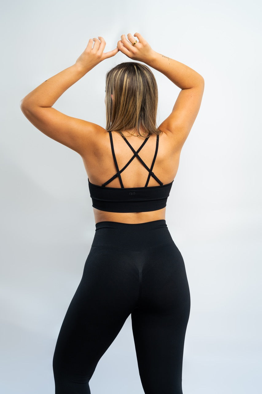 HUMBLE FLEX Black Motion Sports Bra
