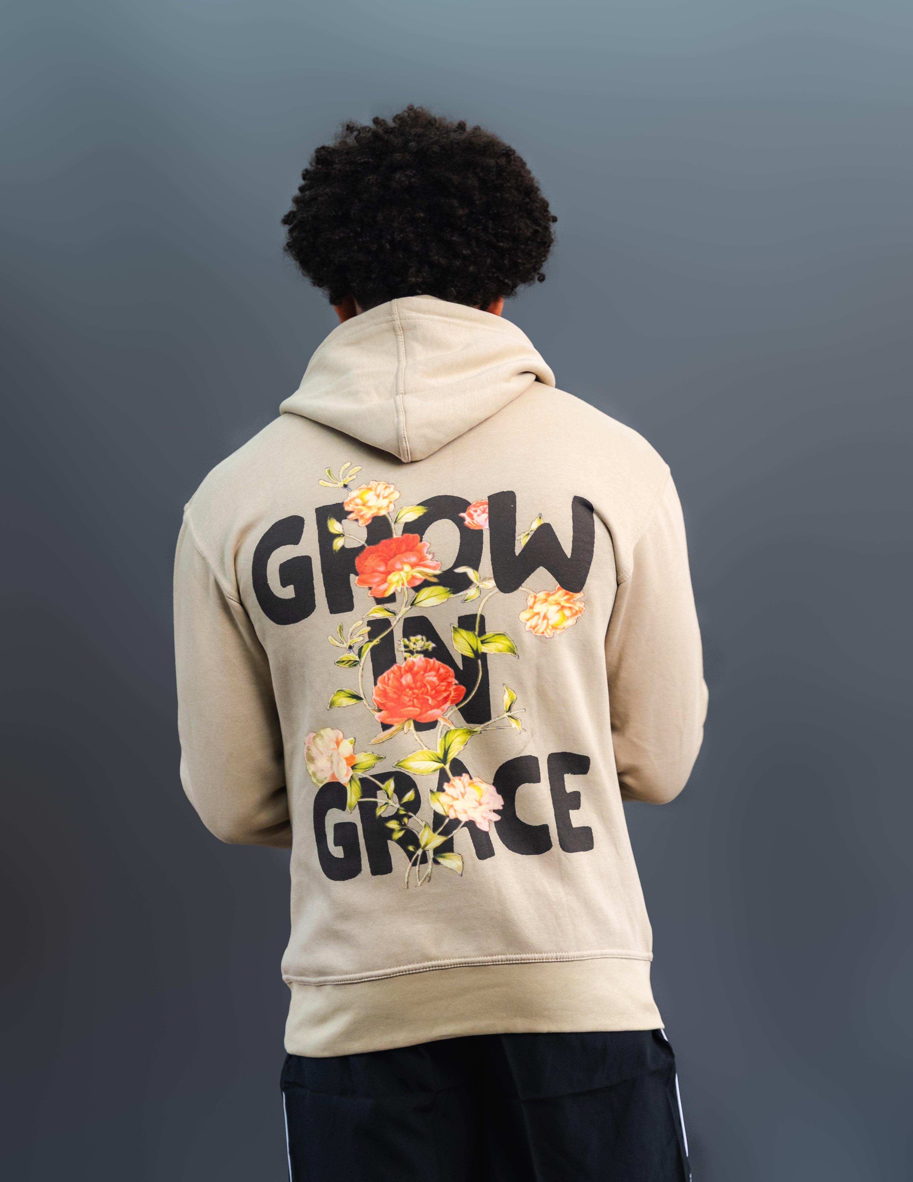Grow In Grace Brown Hoodie
